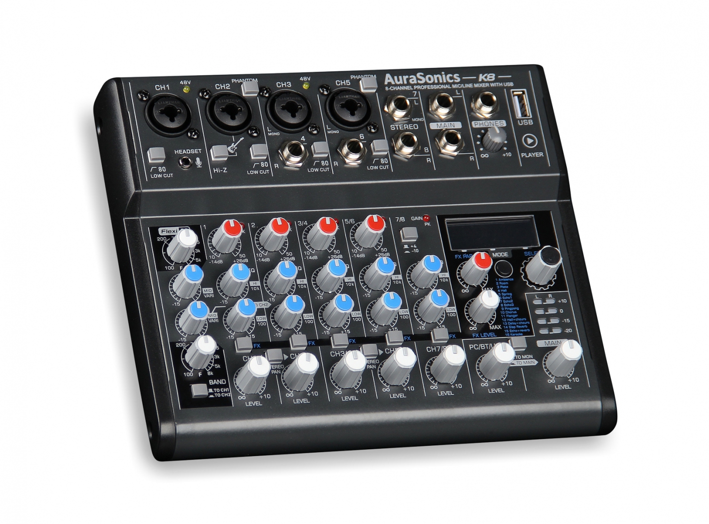 AuraSonics K8 компактный микшерный пульт в Пущино