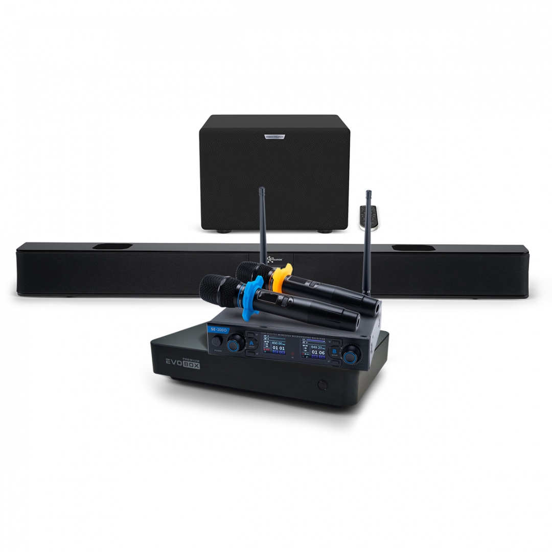 Hi-End караоке-система EVOBOX Premium + EvoSoundBar (саундбар с караоке) в Пущино