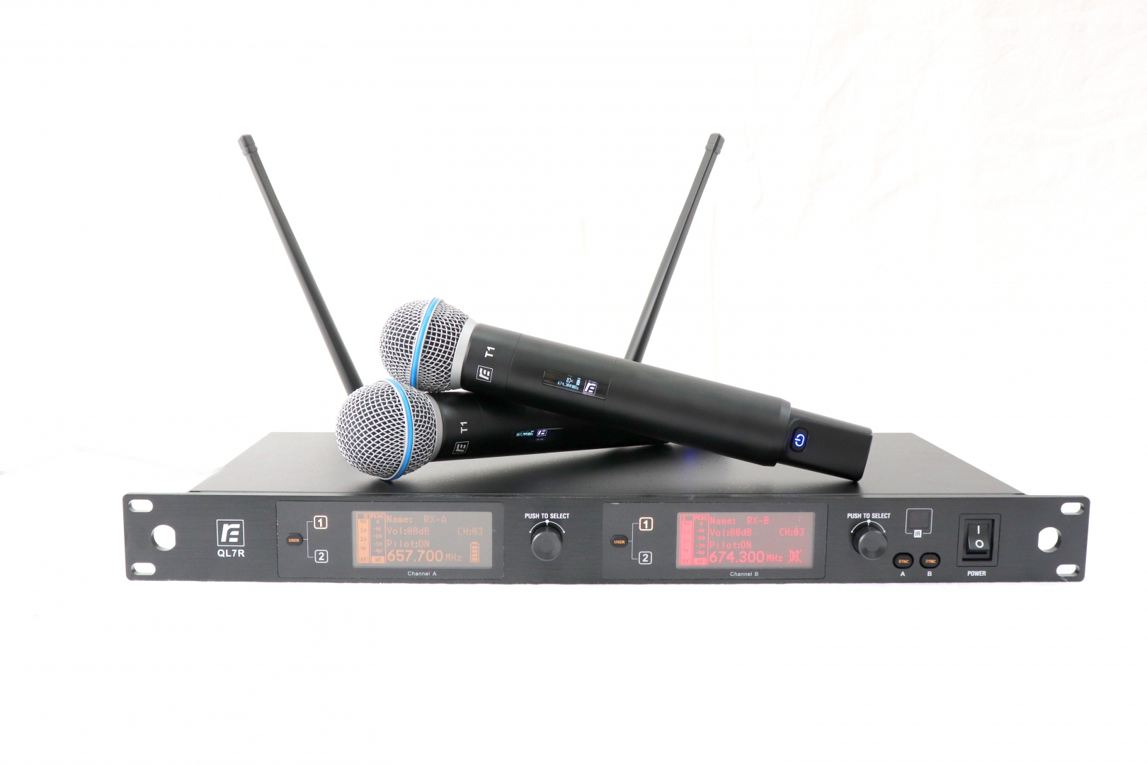 RFIntell QL7R/T1-A 651,800-683,400 МГц 2-канальная радиосистема с 2-мя ручными микрофонами в Пущино