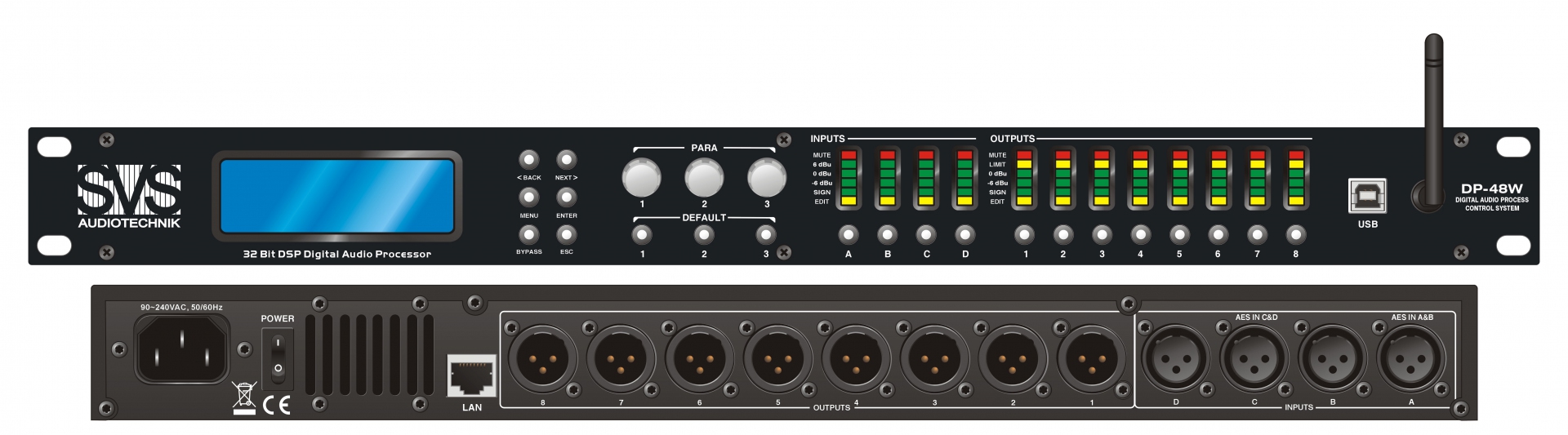 SVS Audiotechnik DP-48W Цифровой процессор: 4 входа 8 выходов в Пущино