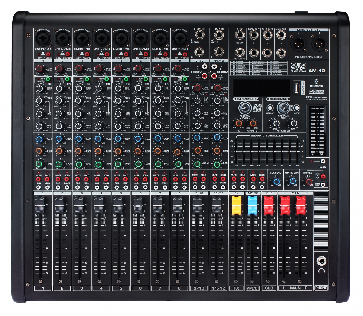SVS Audiotechnik mixers AM-12 Микшерный пульт аналоговый, 12-канальный в Пущино